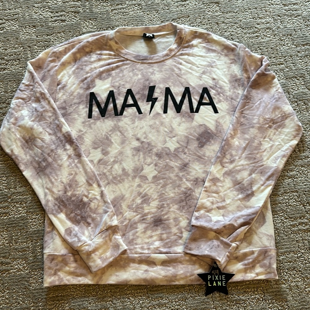 MAMA Crew LS Shirt, PixieLane XS NWT